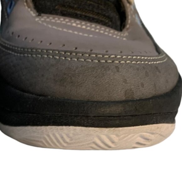 Jordan 2.5 TEAM GS BRED BASKETBALL SHOES Size Boy’s 7Y/Women's 8.5 Gray and Bl… - Picture 10 of 10